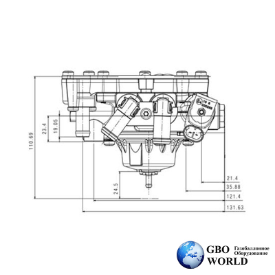 Редуктор OMVL CPR  110 KW