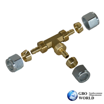 Соединитель тройник Faro D=6-6-6 мм