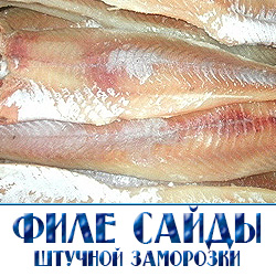 сайда филе оптовая  цена со склада в Москве 