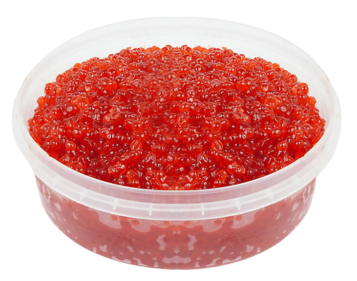 Самая крупная икра из всех видов красной икры  – икра чавычи (королевский лосось, занесена в красную книгу). Зерно диаметром 6 - 7 мм. Цвет икры ярко-красный. Вкусовые качества похожи на икру кижуча, но у чавычи она менее горьковата, чем икра кижуча. Вкус очень нежный, шкурка икринок не жесткая как у кеты. По цене самая дорогая икра из всех видов, потому что ее очень мало и на Российском рынке она почти не встречается.