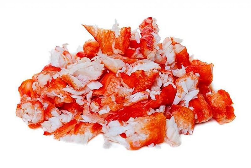 Мясо краба салатное купить оптом от производителя с доставкой. 
