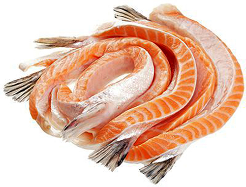 Семга –  очень вкусная рыба, но кроме этого она обладает массой полезных свойств. В ней содержится много микроэлементов: железо, калий, кальций, магний, молибден, никель, натрий, хром, фтор, цинк, хлор, фосфор. И основные витамины: РР, А, С, В1, В2.  Брюшки семги считаются самой жирной и калорийной частью рыбины. Калорийность брюшек составляет 310 ккал на 100 г продукта.